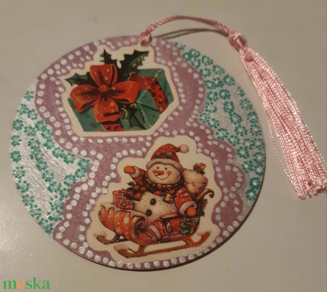 Fa alapú dísztárgy---Karácsonyi manók-- - karácsony - adventi díszek - adventi ajtódísz - Meska.hu