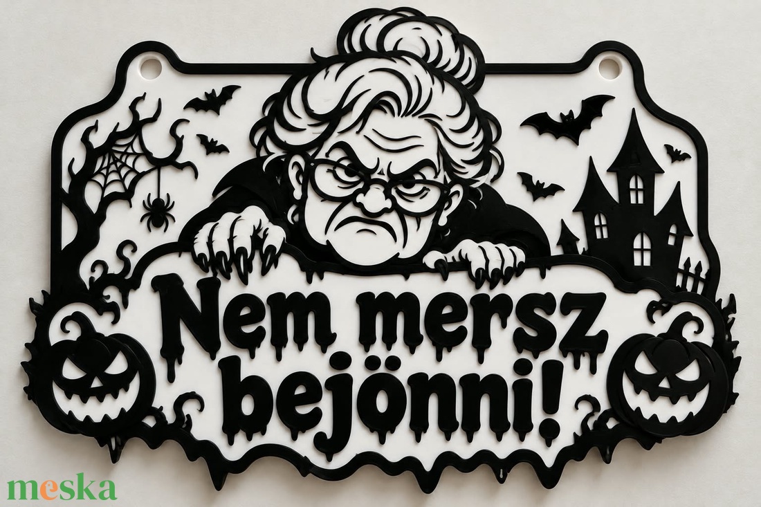 Halloweeni Névt�bla - otthon & életmód - ház & kert - névtábla - Meska.hu