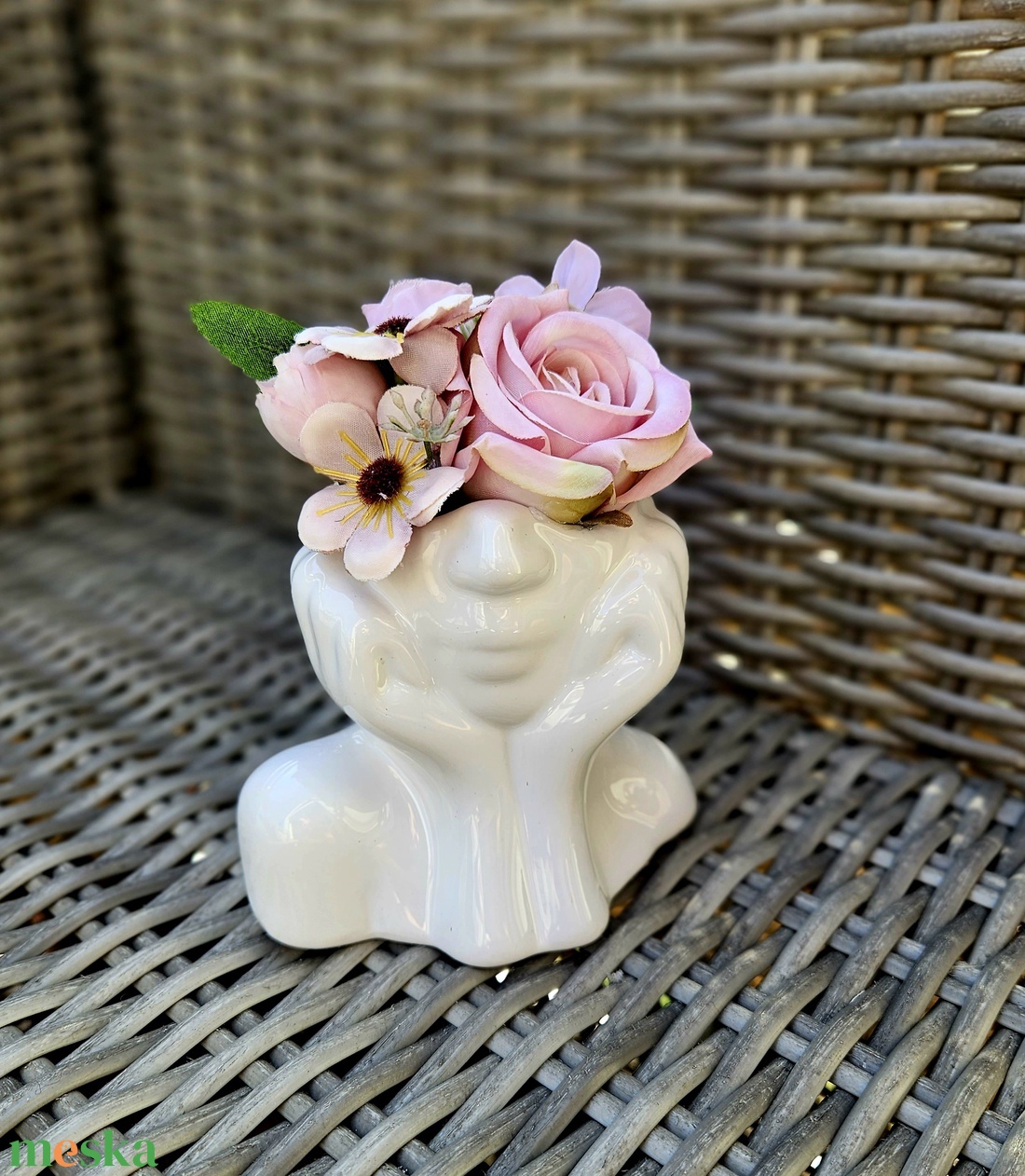 Kerámia női alak  - otthon & életmód - dekoráció - asztal és polc dekoráció - asztaldísz - Meska.hu