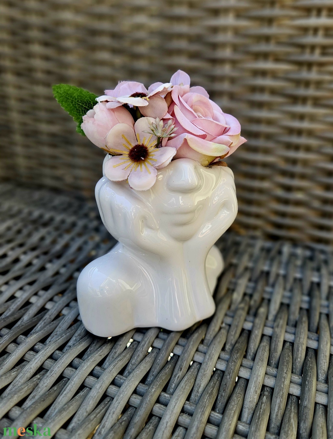 Kerámia női alak  - otthon & életmód - dekoráció - asztal és polc dekoráció - asztaldísz - Meska.hu