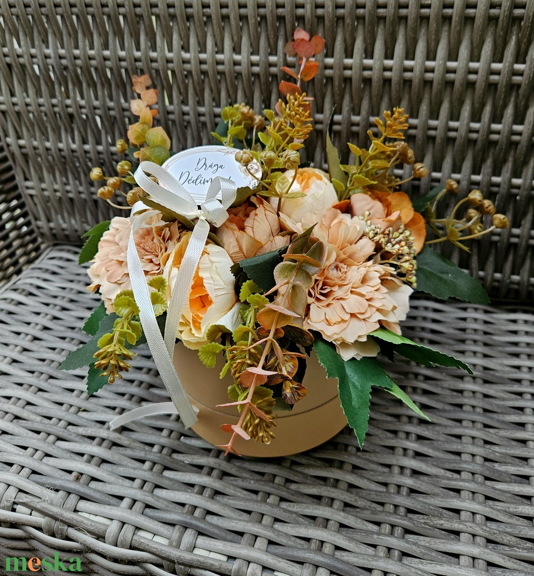 Anyák napi virágbox  - otthon & életmód - virágdekoráció - virágok - virágbox - Meska.hu