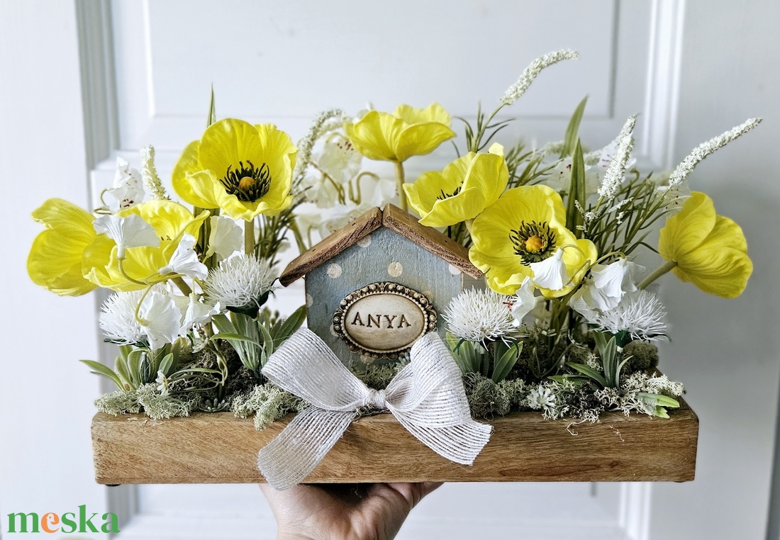 Vintage anyák napi asztaldísz �� - otthon & életmód - dekoráció - asztal és polc dekoráció - asztaldísz - Meska.hu