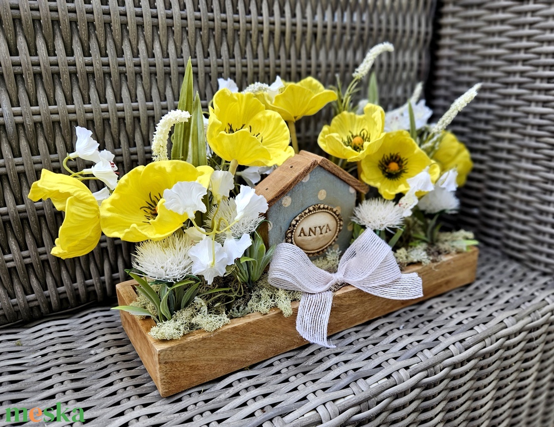 Vintage anyák napi asztaldísz �� - otthon & életmód - dekoráció - asztal és polc dekoráció - asztaldísz - Meska.hu