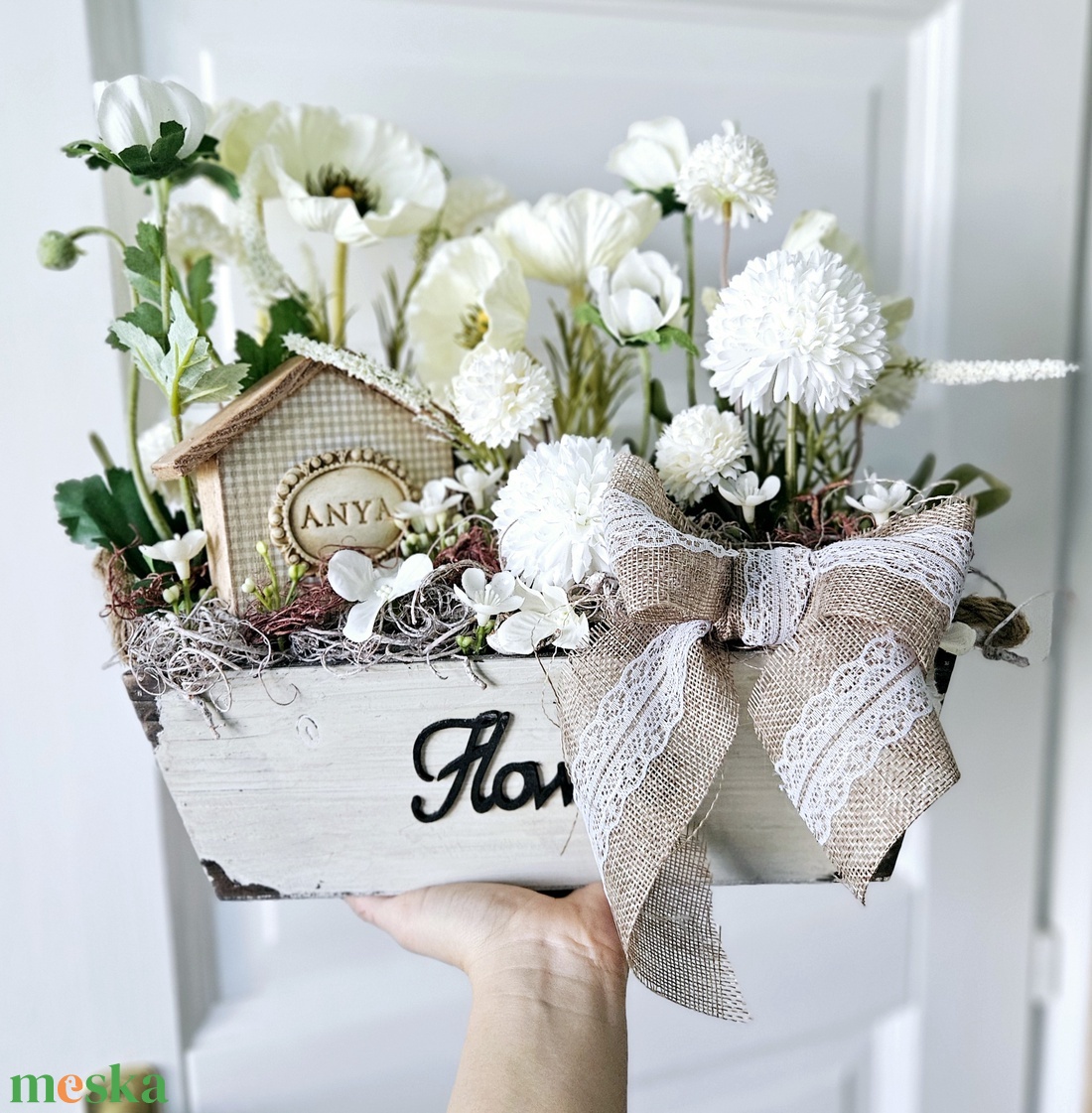 Vintage anyák napi asztaldísz � - otthon & életmód - dekoráció - asztal és polc dekoráció - asztaldísz - Meska.hu