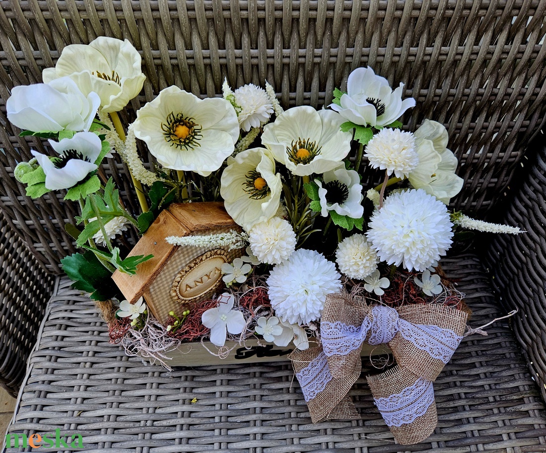 Vintage anyák napi asztaldísz � - otthon & életmód - dekoráció - asztal és polc dekoráció - asztaldísz - Meska.hu