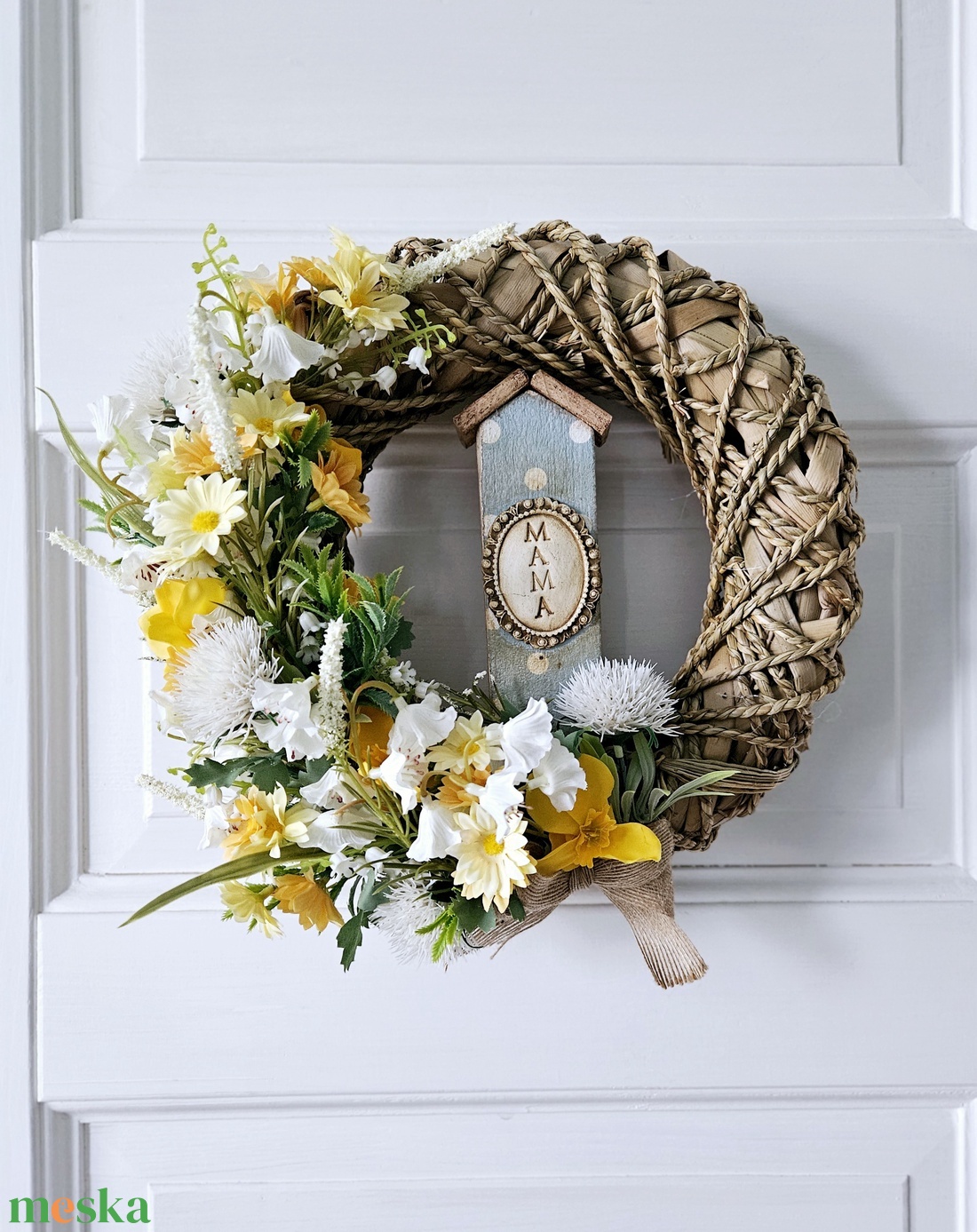 Vintage anyák napi kopogtató egy Nagymamának �� - otthon & életmód - dekoráció - ajtó- és ablak dekoráció - ajtódísz & kopogtató - Meska.hu