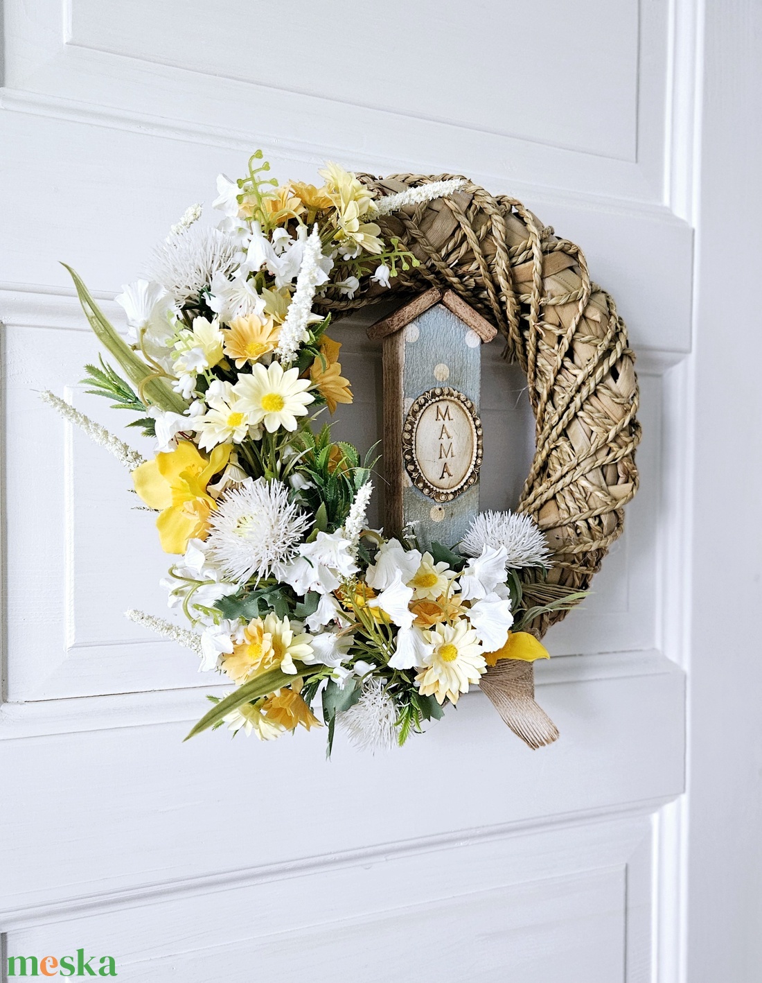 Vintage anyák napi kopogtató egy Nagymamának �� - otthon & életmód - dekoráció - ajtó- és ablak dekoráció - ajtódísz & kopogtató - Meska.hu