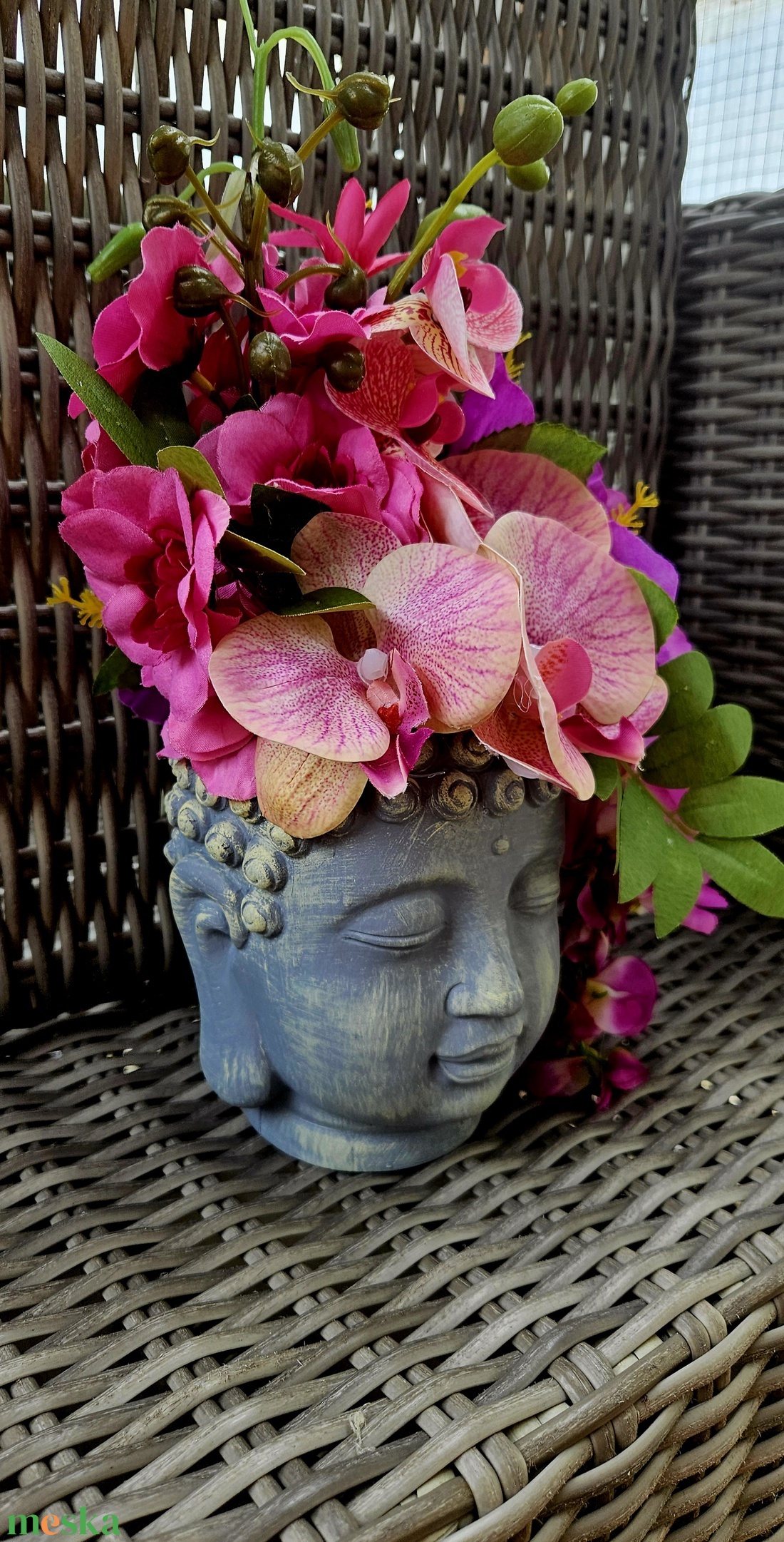 Bali Bliss Buddha orchideás asztaldísz �� - esküvő - dekoráció - esküvői asztaldísz - Meska.hu