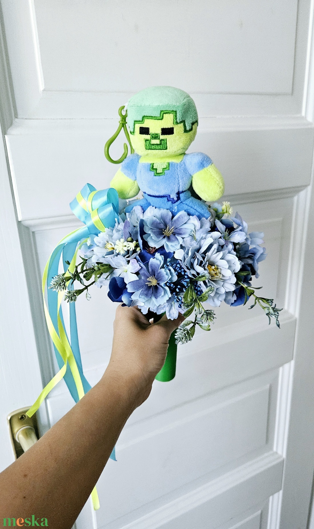 Minecraft ballagási csokor ��� - otthon & életmód - virágdekoráció - virágok - virágcsokor - Meska.hu