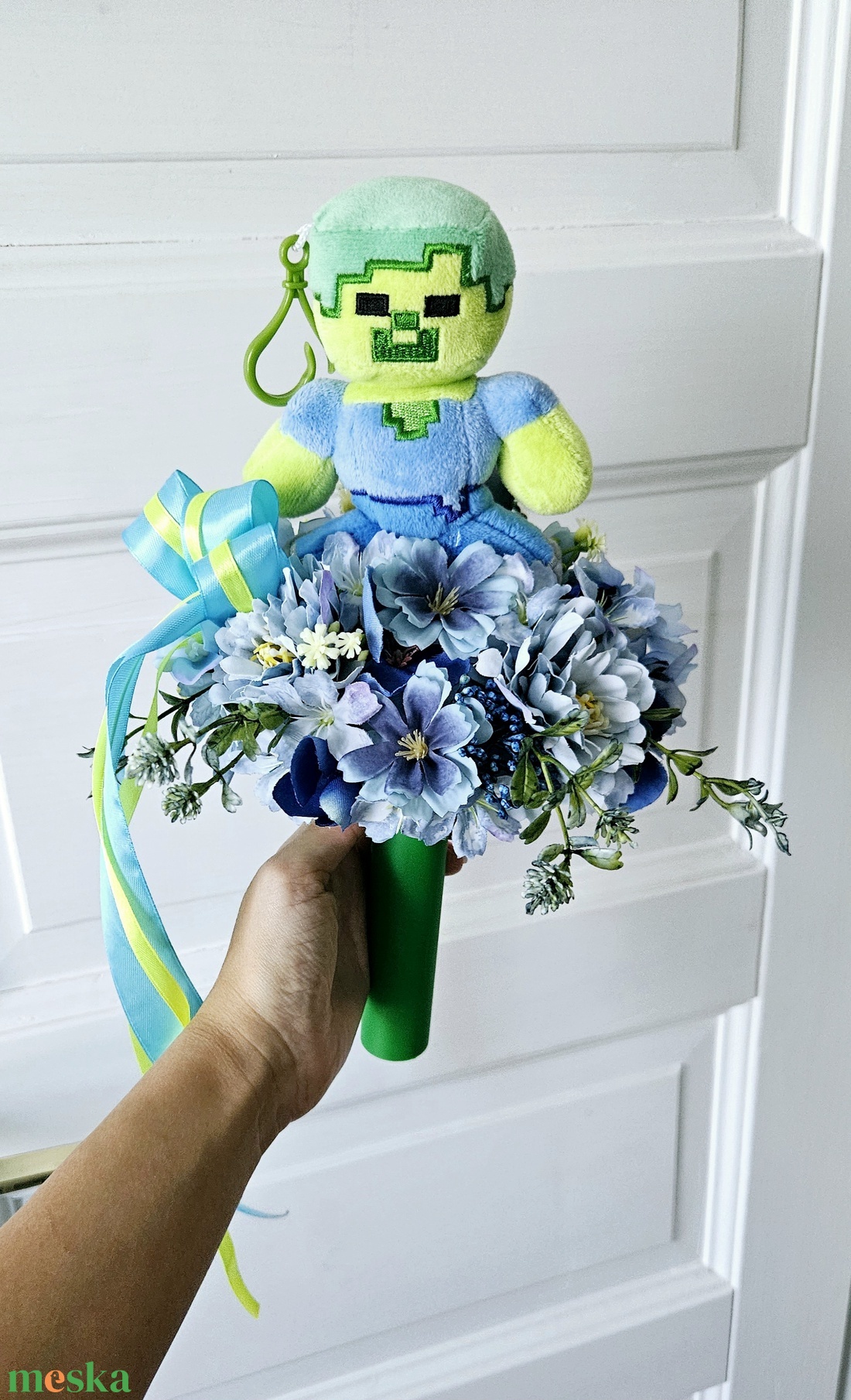 Minecraft ballagási csokor ��� - otthon & életmód - virágdekoráció - virágok - virágcsokor - Meska.hu