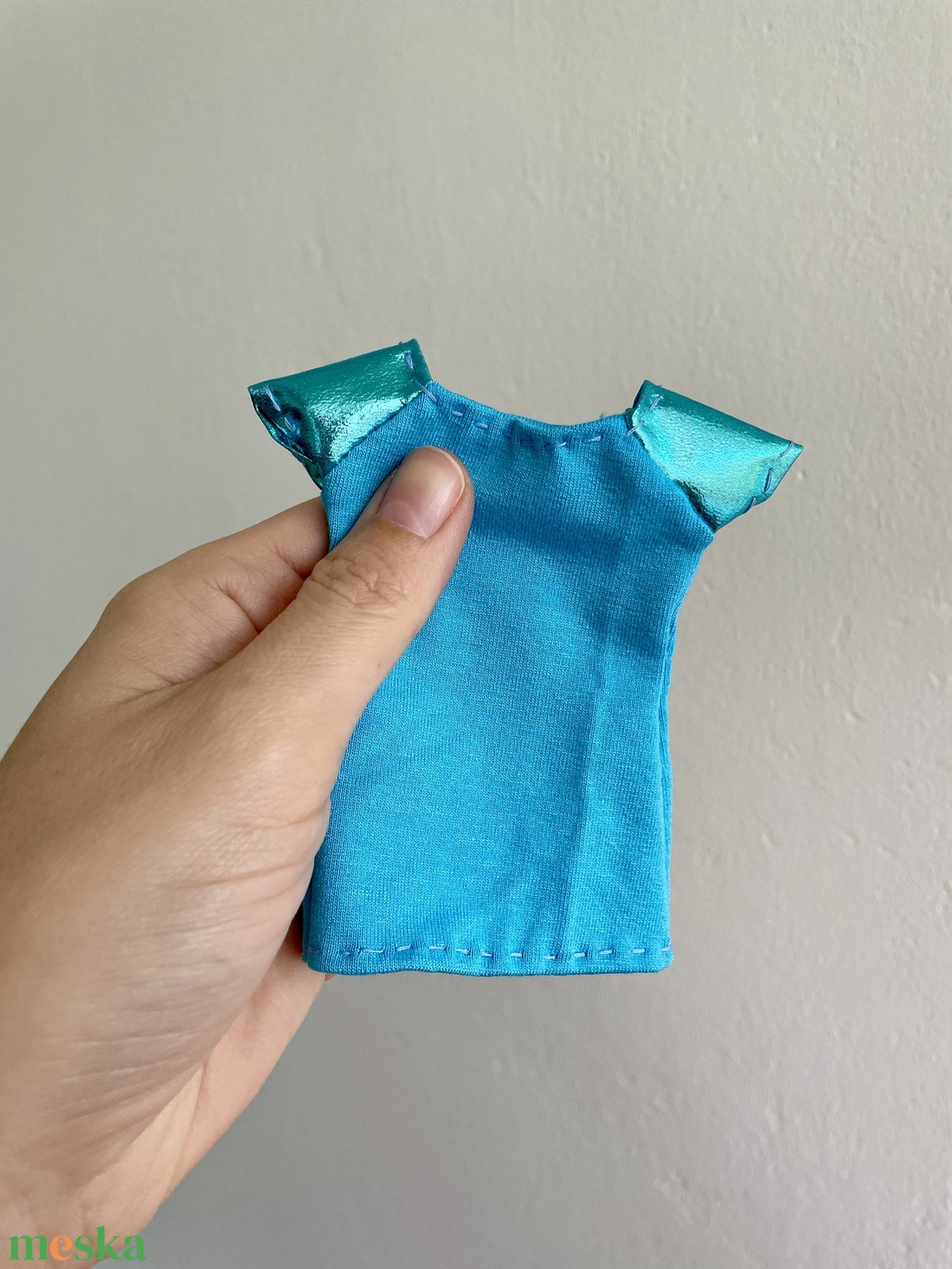 Barbie ruha, Kék póló - játék & sport - baba & babaház - barbie ruhák - Meska.hu