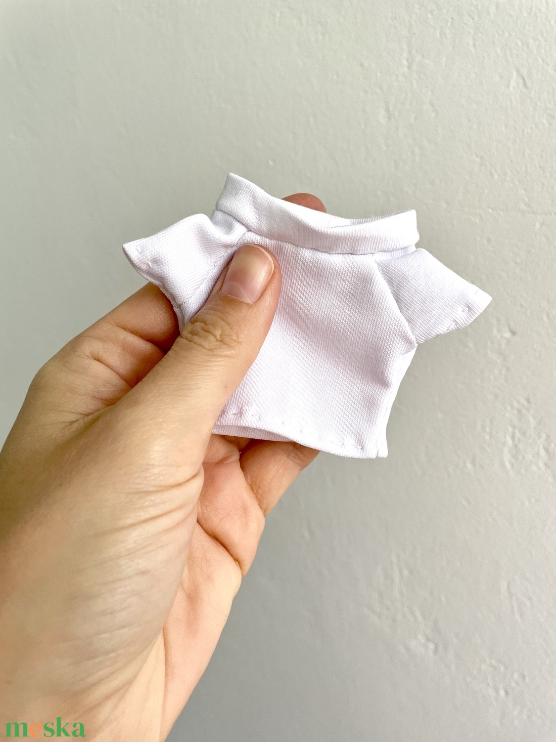 Barbie ruha, Fehér póló - játék & sport - baba & babaház - barbie ruhák - Meska.hu