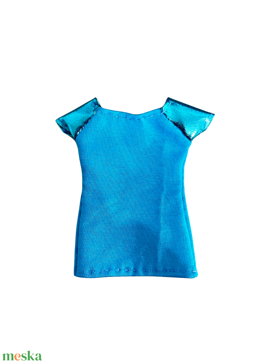 Barbie ruha, Kék póló - játék & sport - baba & babaház - barbie ruhák - Meska.hu