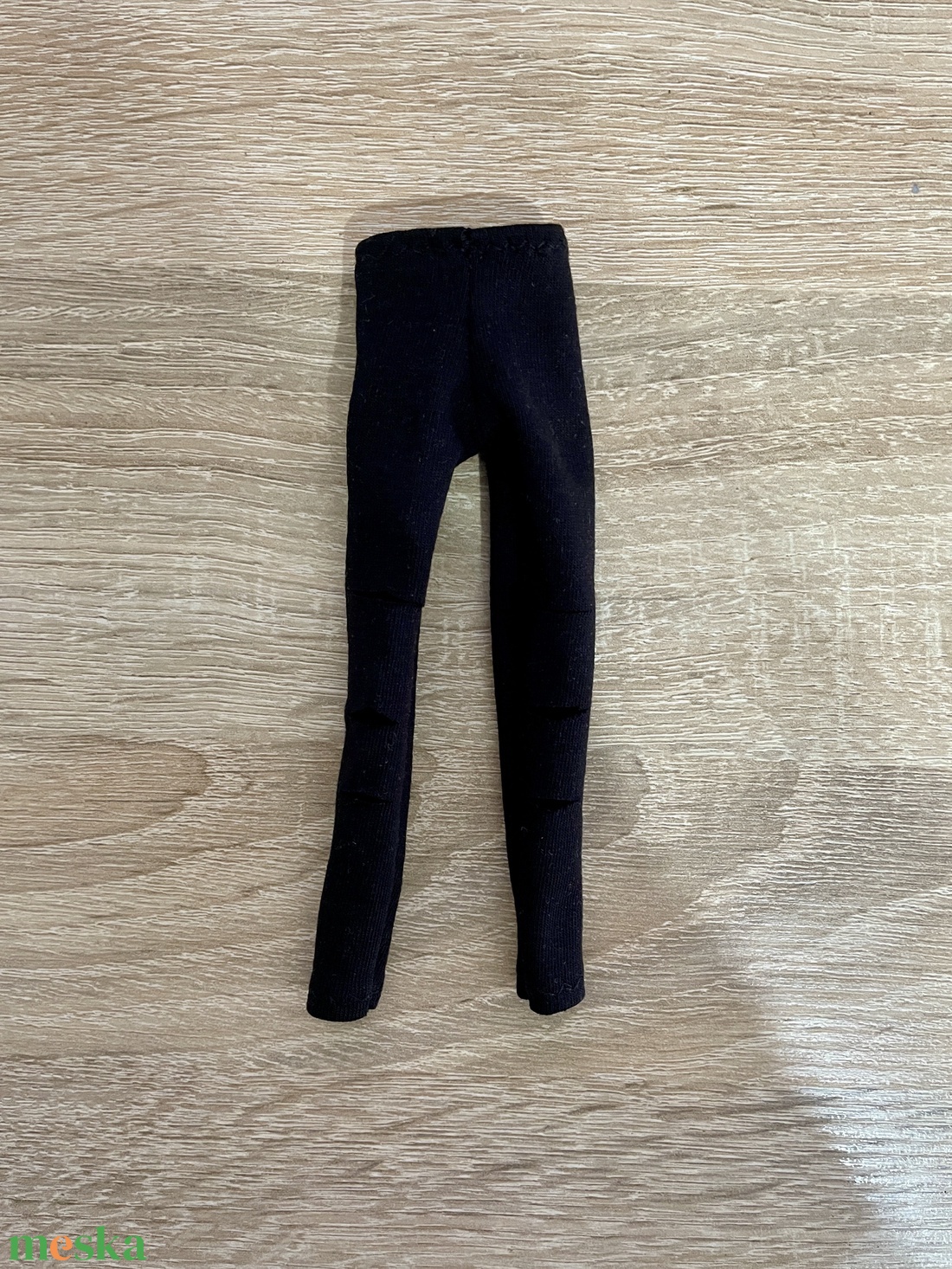 Barbie ruha, Fekete szaggatott nadrág - játék & sport - baba & babaház - barbie ruhák - Meska.hu