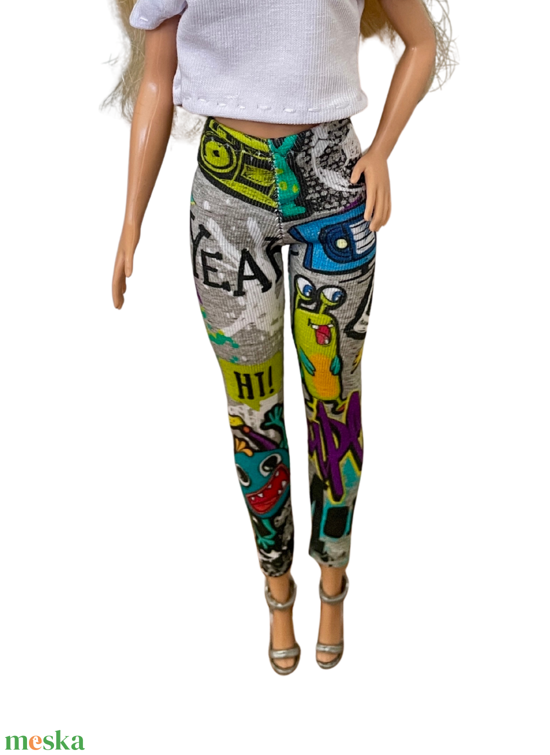 Barbie ruha, Mintás nadrág - játék & sport - baba & babaház - barbie ruhák - Meska.hu