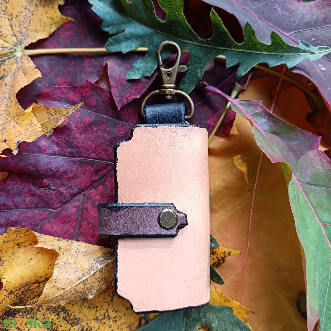 Bőr kulcstartó - táska & tok - kulcstartó & táskadísz - kulcstartó - Meska.hu