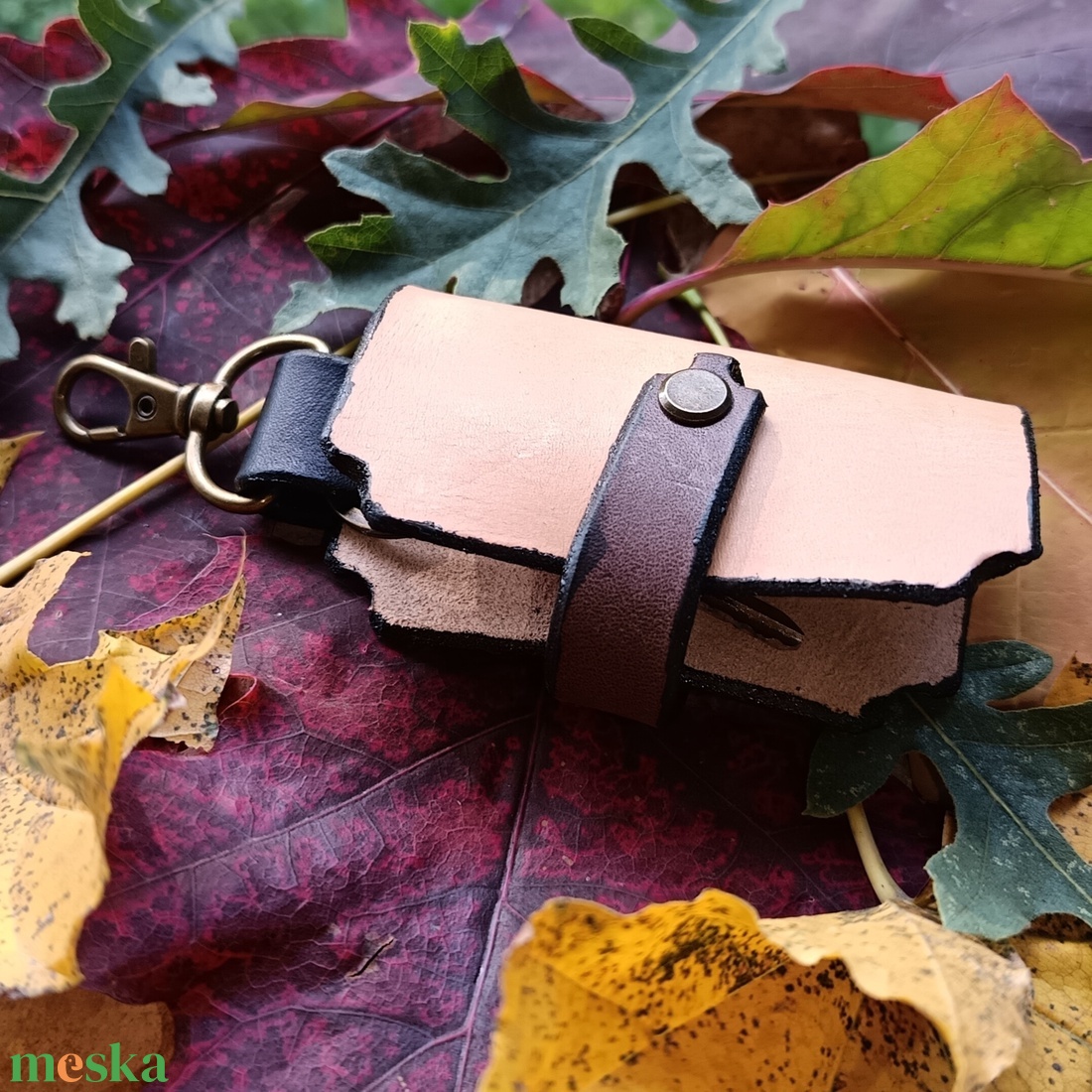 Bőr kulcstartó - táska & tok - kulcstartó & táskadísz - kulcstartó - Meska.hu