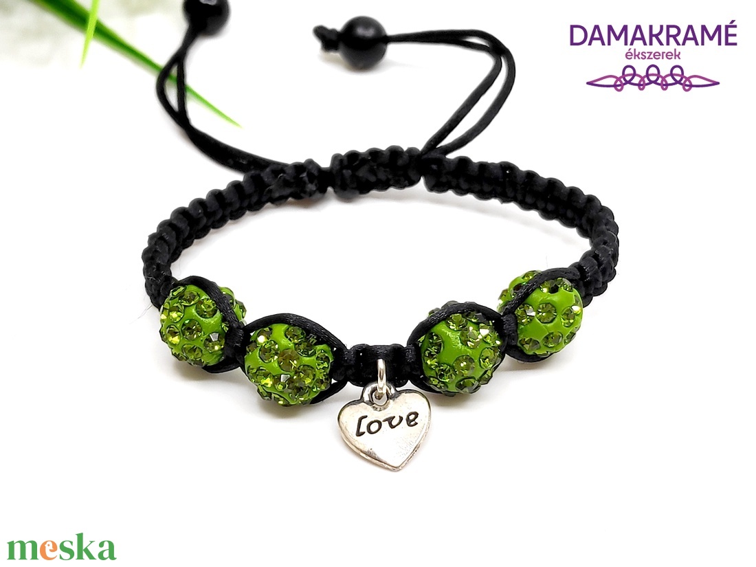 Love makramé karkötő - olíva - ékszer - karkötő - gyöngyös karkötő - Meska.hu Love makramé karkötő - olíva - ékszer - karkötő - gyöngyös karkötő - Meska.hu