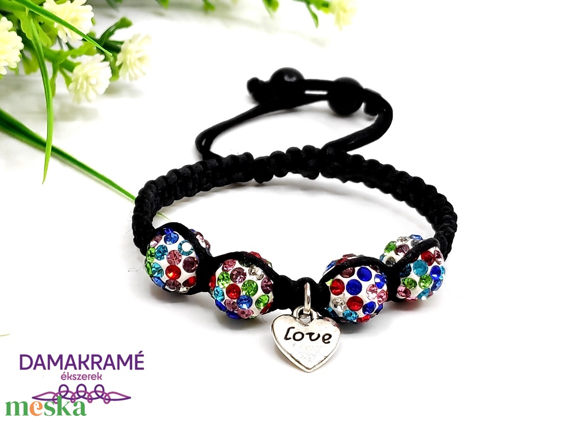 Love makramé karkötő - színes - ékszer - karkötő - gyöngyös karkötő - Meska.hu Love makramé karkötő - színes - ékszer - karkötő - gyöngyös karkötő - Meska.hu