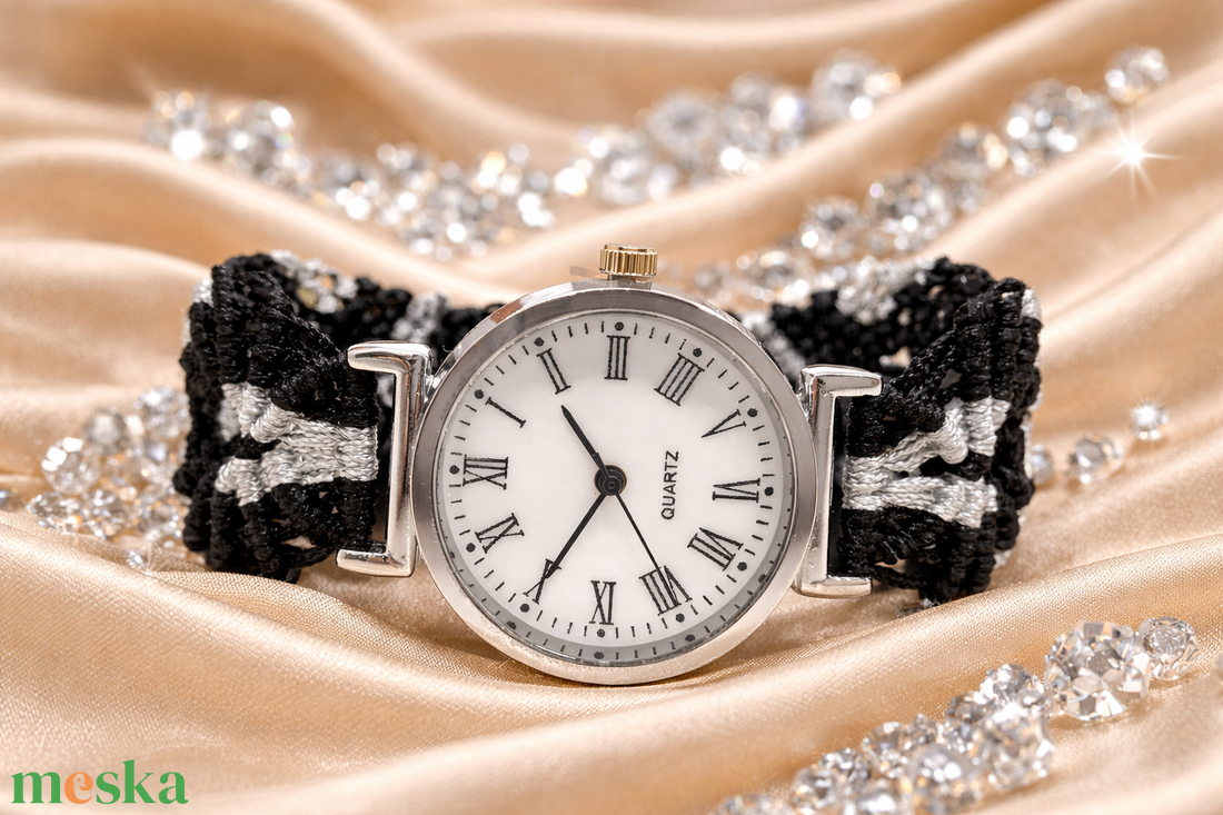 �Mosaic makramé karóra - ékszer - karóra és ékszeróra - karóra - Meska.hu