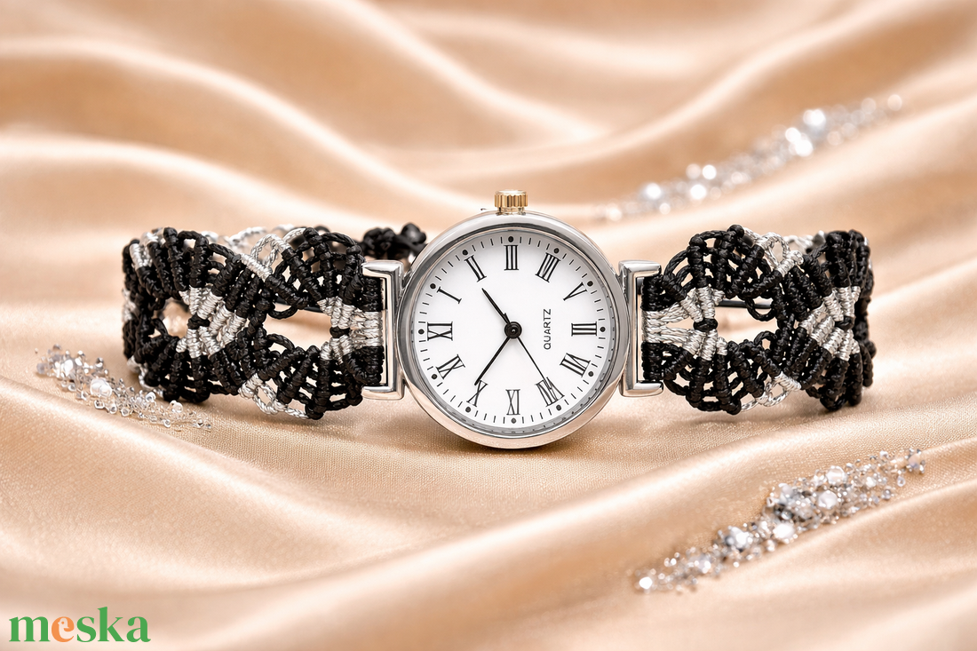 �Mosaic makramé karóra - ékszer - karóra és ékszeróra - karóra - Meska.hu