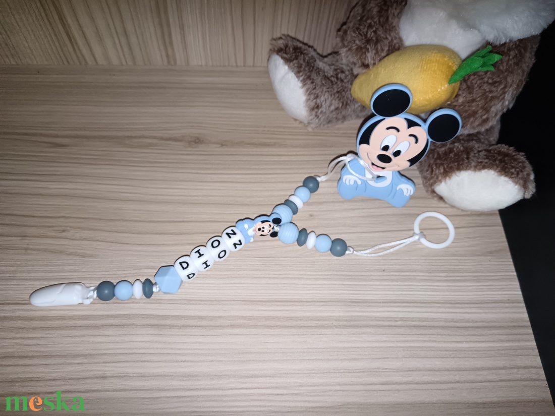 Mickey kétágú rágókalánc  - baba - mama - baba játékok - rágóka - Meska.hu