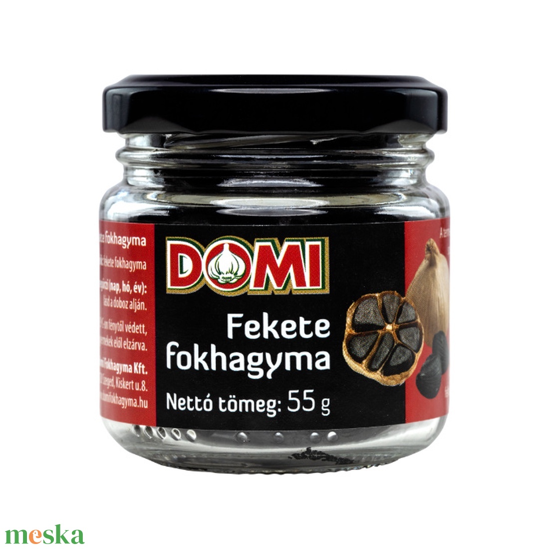 Fekete fokhagyma gerezdek 55g üvegben - élelmiszer - gyümölcs, zöldség - Meska.hu