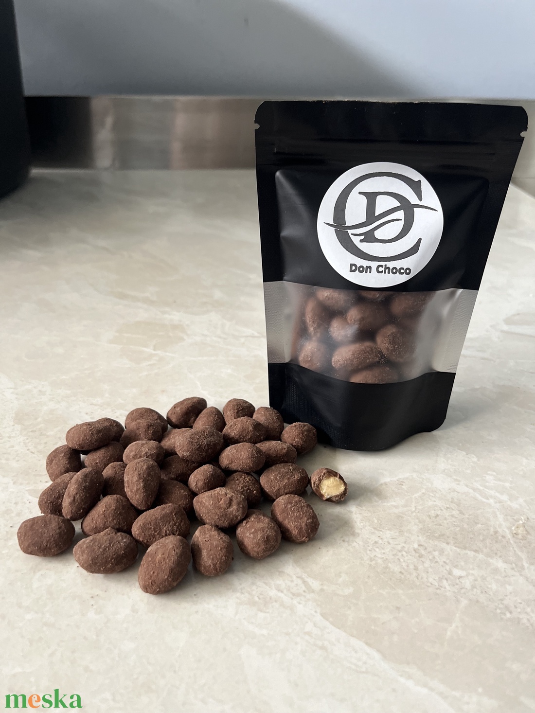 Csokoládés mandula drazsé - élelmiszer - édesség - kézműves csokoládé - Meska.hu