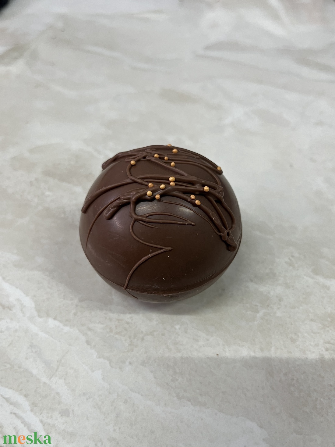 Forró csoki gömb - élelmiszer - édesség - kézműves csokoládé - Meska.hu