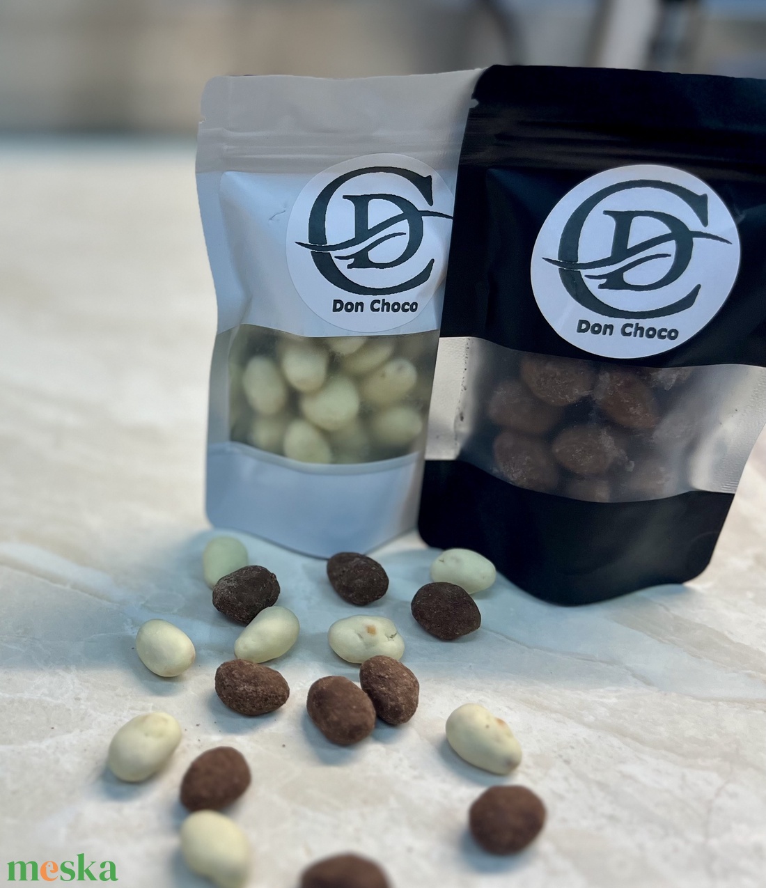 Csokoládés mandula drazsé - élelmiszer - édesség - kézműves csokoládé - Meska.hu