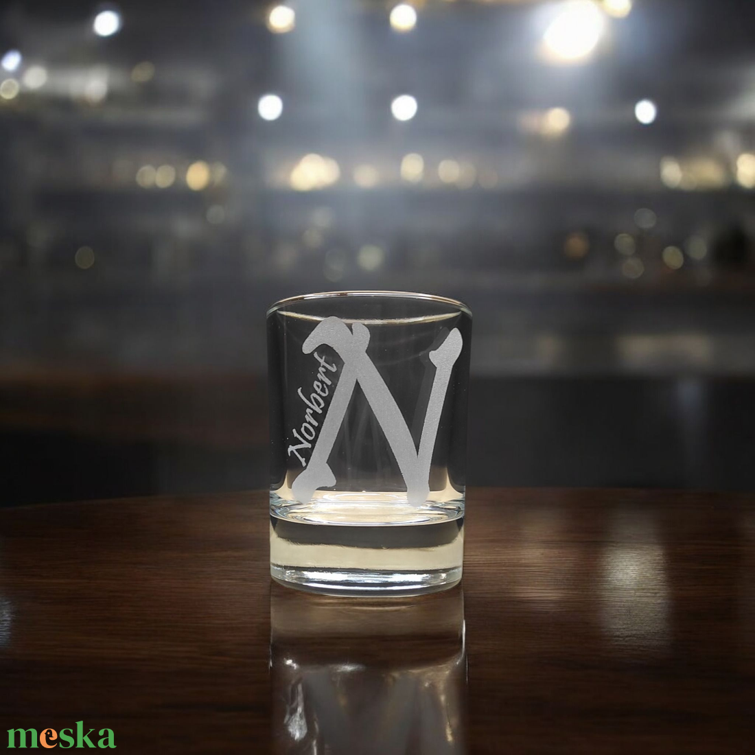 Gravírozott neves pálinkás pohár 45 ml, kerek nyakú - otthon & életmód - konyhafelszerelés, tálalás - tálalás - pálinkás poharak, szettek - Meska.hu