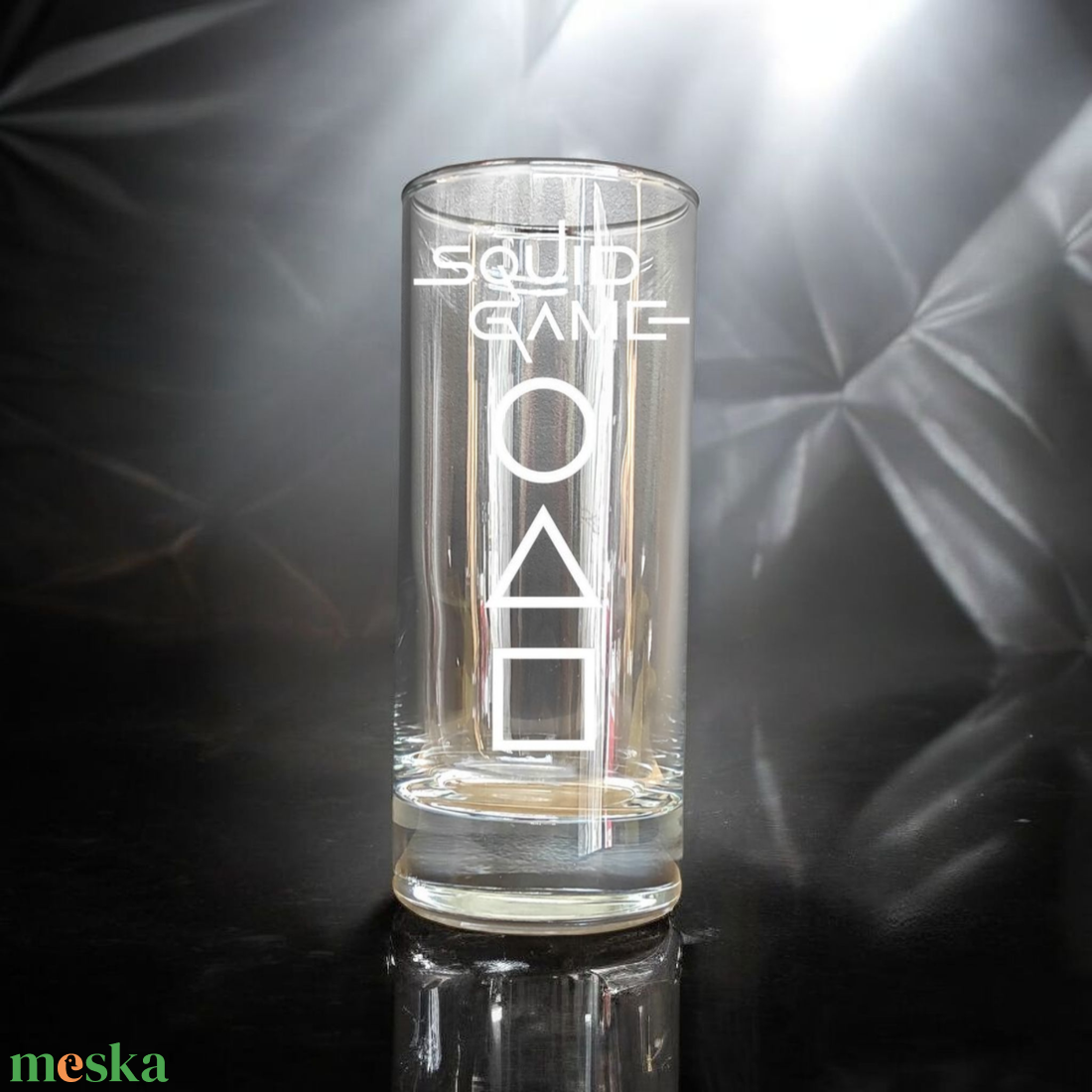 Gravírozott SQUID GAME long drink csőpohár 265 ml - otthon & életmód - konyhafelszerelés, tálalás - tálalás - pohár - Meska.hu