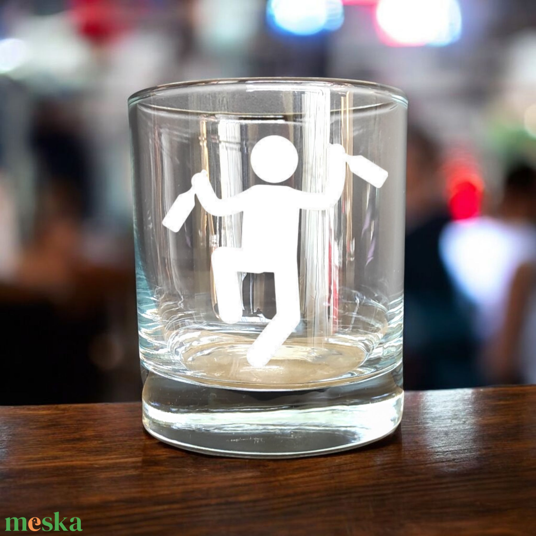 Gravírozott pohár EMBER ALAK, 290 ml whiskys/vizes - otthon & életmód - konyhafelszerelés, tálalás - tálalás - pohár - Meska.hu
