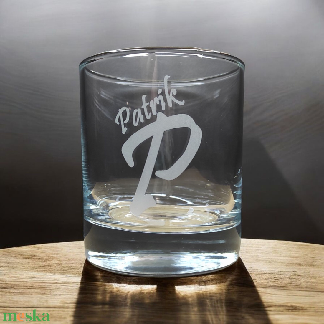 Gravírozott neves whiskys pohár 290 ml - otthon & életmód - konyhafelszerelés, tálalás - tálalás - pohár - Meska.hu