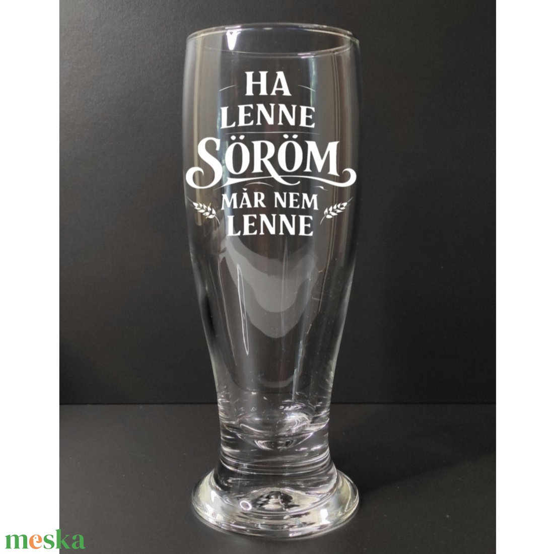 Gravírozott 6 darabos sörös pohár szett, 310 ml - otthon & életmód - konyhafelszerelés, tálalás - tálalás - sörös pohár és korsó - Meska.hu