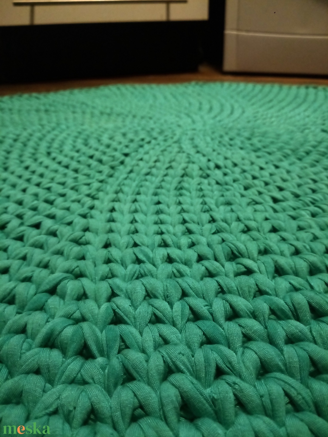 Horgolt szőnyeg (77 cm) - otthon & életmód - lakástextil - szőnyeg - horgolt szőnyeg - Meska.hu