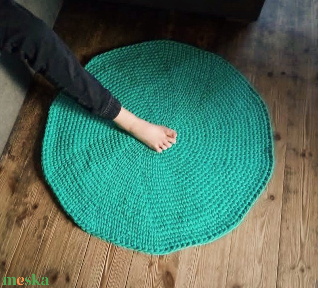 Horgolt menta zöld szőnyeg (77 cm) - otthon & életmód - lakástextil - szőnyeg - horgolt szőnyeg - Meska.hu Horgolt menta zöld szőnyeg (77 cm) - otthon & életmód - lakástextil - szőnyeg - horgolt szőnyeg - Meska.hu