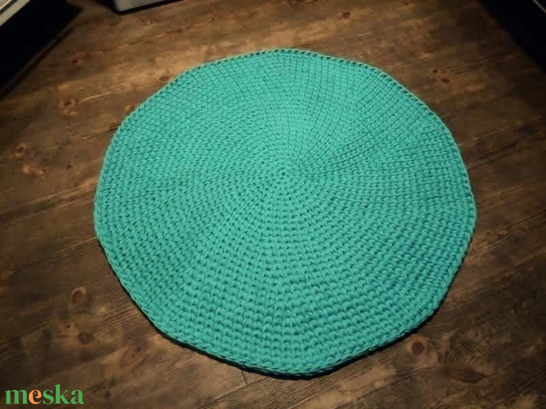 Horgolt szőnyeg (77 cm) - otthon & életmód - lakástextil - szőnyeg - horgolt szőnyeg - Meska.hu
