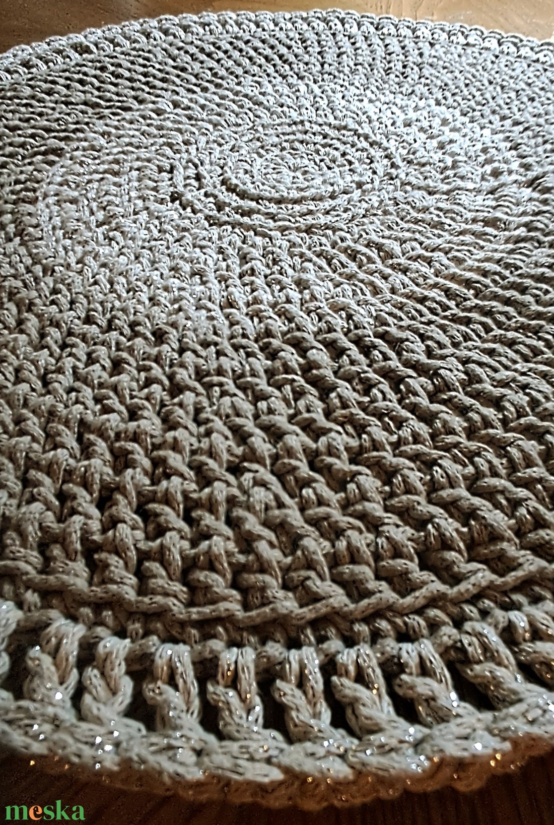 LUXURY SHINE Caffé Latte horgolt tányéralátét - otthon & életmód - konyhafelszerelés, tálalás - tálalás - tányér- és poháralátét - Meska.hu