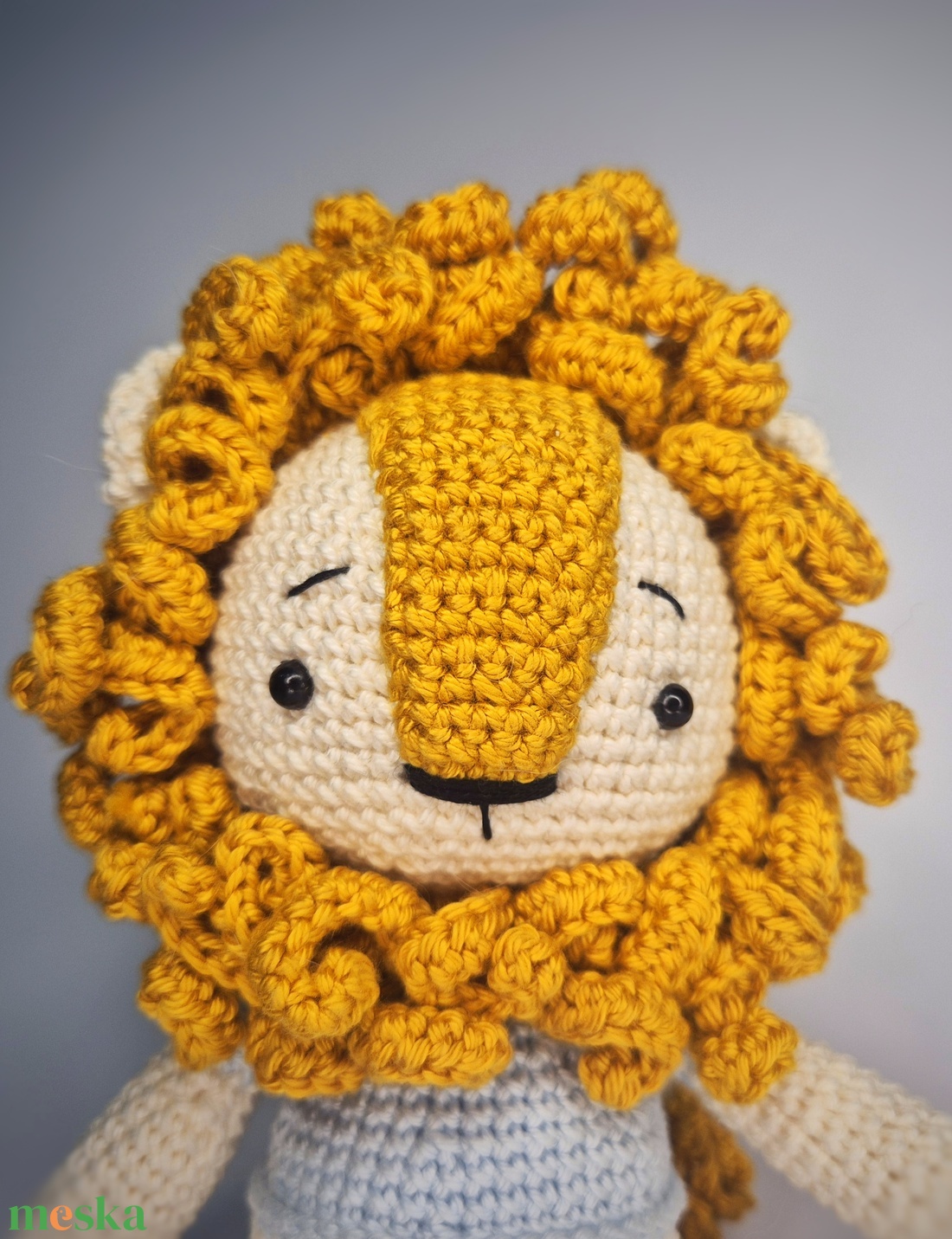 Amigurumi oroszlán - játék & sport - plüssállat & játékfigura - oroszlán - Meska.hu
