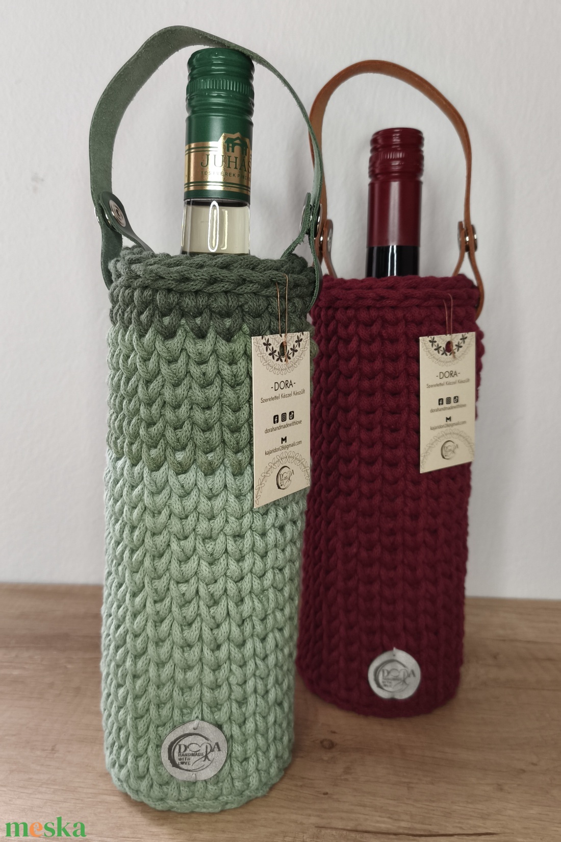 Borosüveg tartó - karácsony - karácsonyi ajándékozás - karácsonyi ajándékcsomagolás - Meska.hu