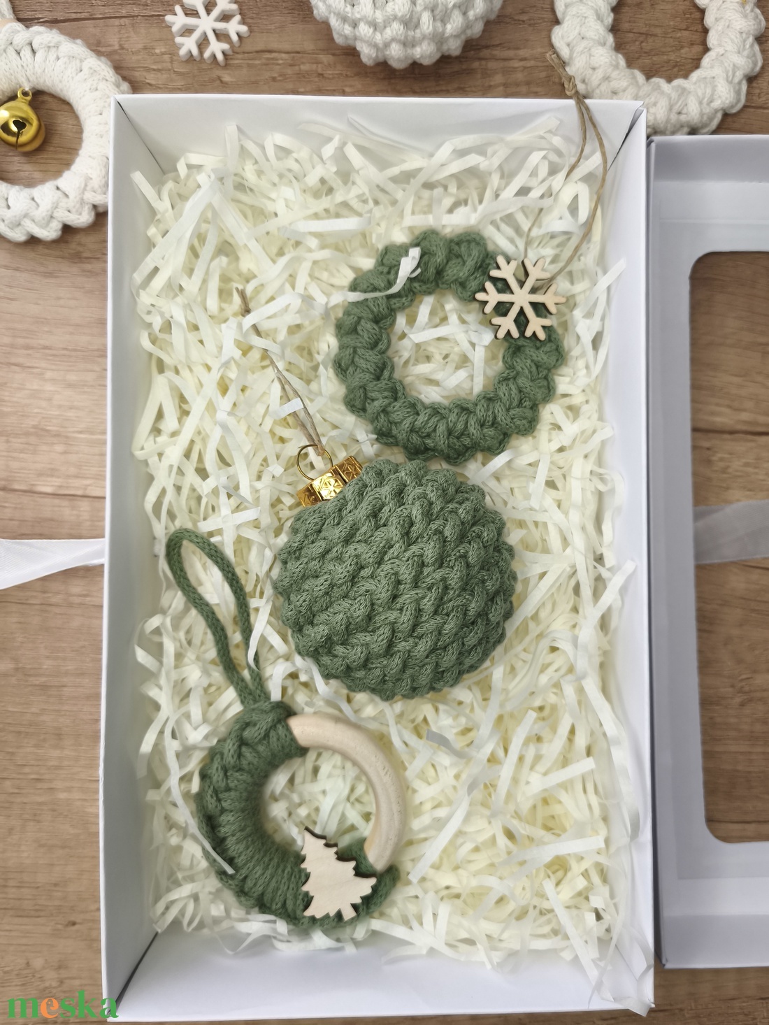 Karácsonyi box - karácsony - karácsonyi lakásdekoráció - karácsonyfadíszek - Meska.hu