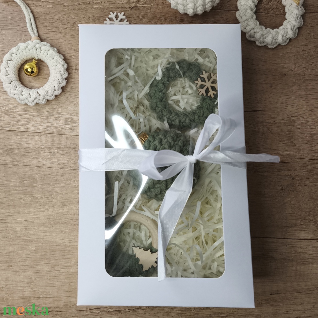 Karácsonyi box - karácsony - karácsonyi lakásdekoráció - karácsonyfadíszek - Meska.hu