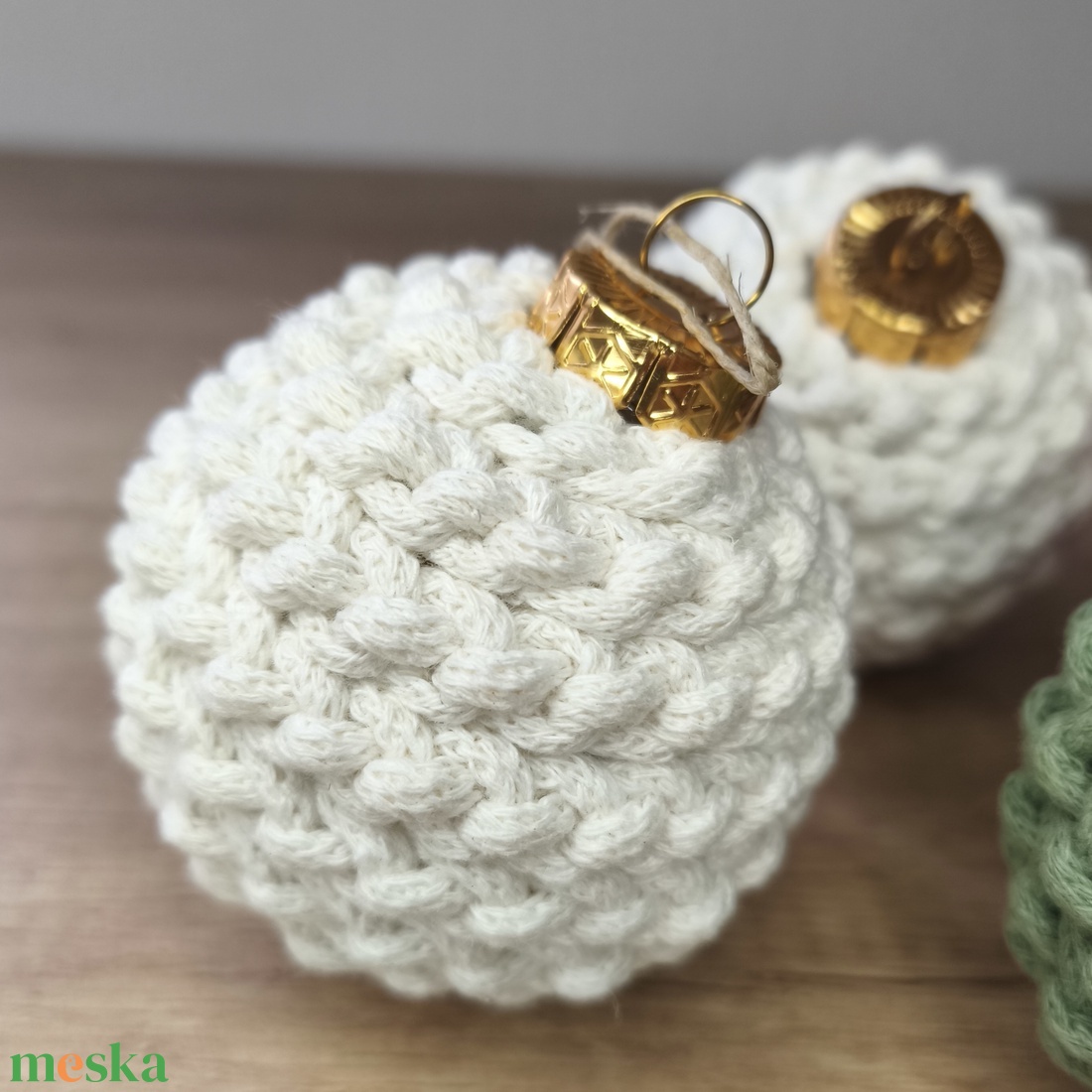 Karácsonyi gömb  - karácsony - karácsonyi lakásdekoráció - karácsonyfadíszek - Meska.hu