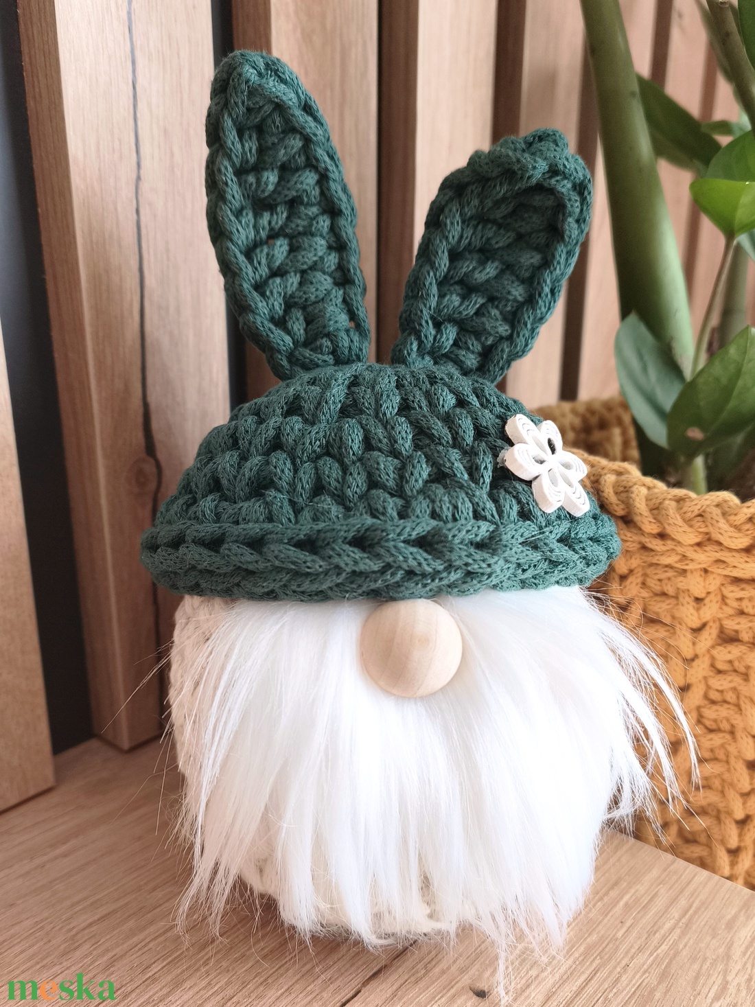 Tavaszi nyuszimanó - otthon & életmód - dekoráció - asztal és polc dekoráció - asztaldísz - Meska.hu