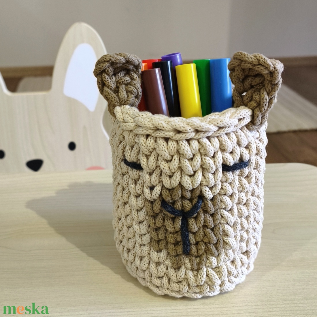 Kapibara asztali tolltartó - otthon & életmód - tárolás & rendszerezés - íróasztali tároló - Meska.hu