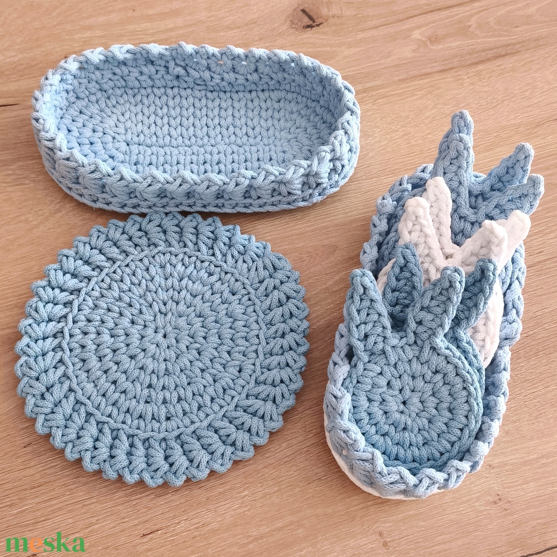 Húsvéti asztali szett  - otthon & életmód - konyhafelszerelés, tálalás - tálalás - tányér- és poháralátét - Meska.hu