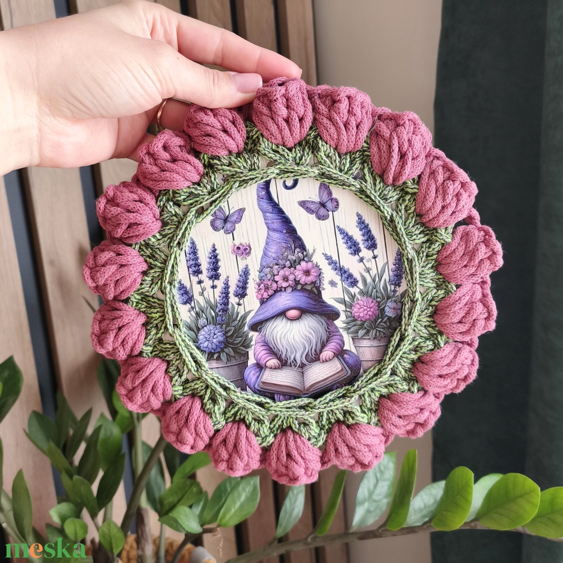 Tavaszi kopogtató  - otthon & életmód - dekoráció - ajtó- és ablak dekoráció - ajtódísz & kopogtató - Meska.hu