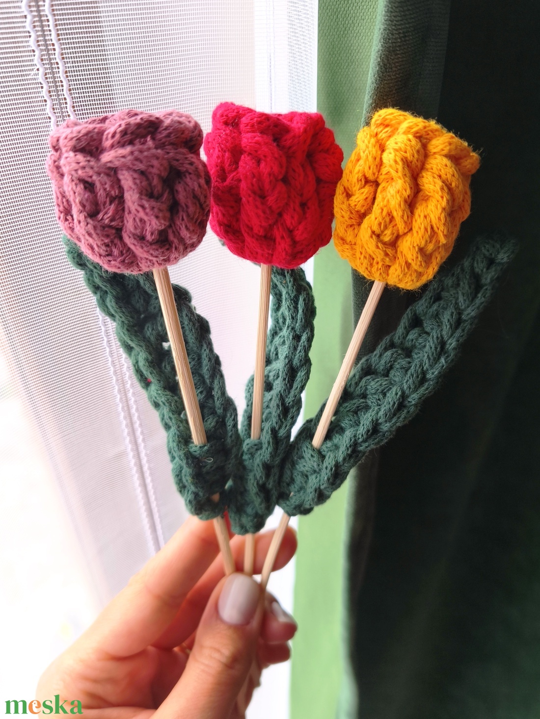 Tulipános illatpálca - otthon & életmód - virágdekoráció - virágdíszek - asztali virágdísz - Meska.hu