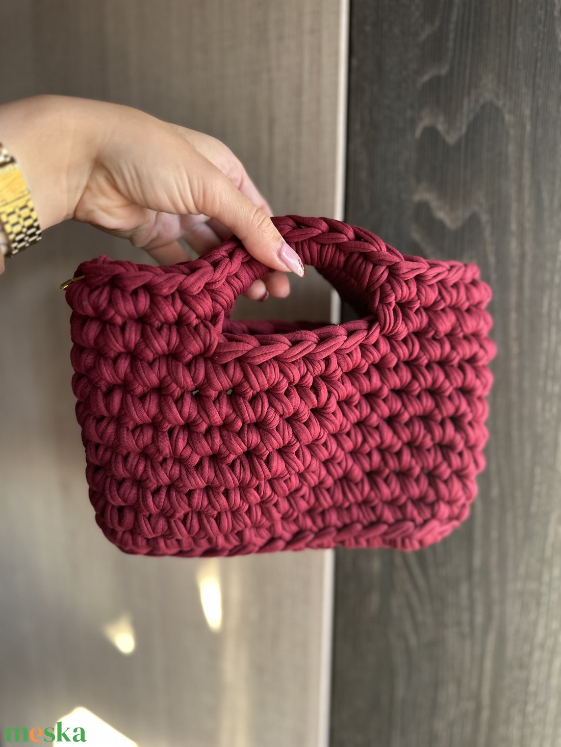 Bordó láncos táska - táska & tok - kézitáska & válltáska - kézitáska - Meska.hu